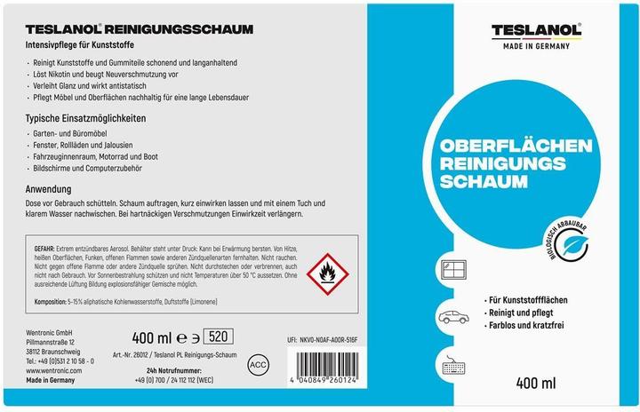 Actual product image Teslanol Cleansing Foam