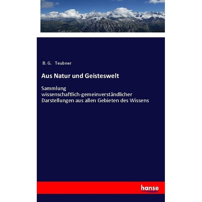 Aus Natur und Geisteswelt, Fachbücher von B. G. Teubner
