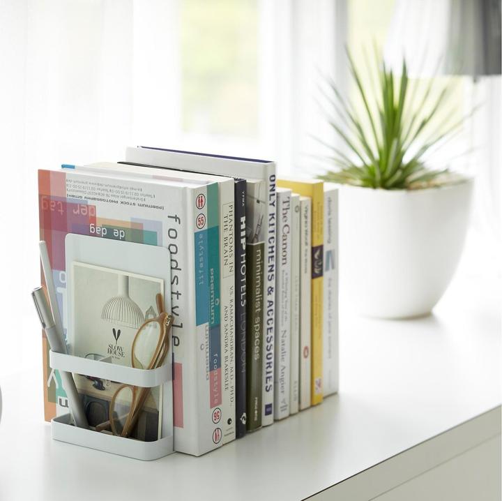 Actual product image Yamazaki Bookends (set of 2) TOWER (15 x 12 x 18 cm)