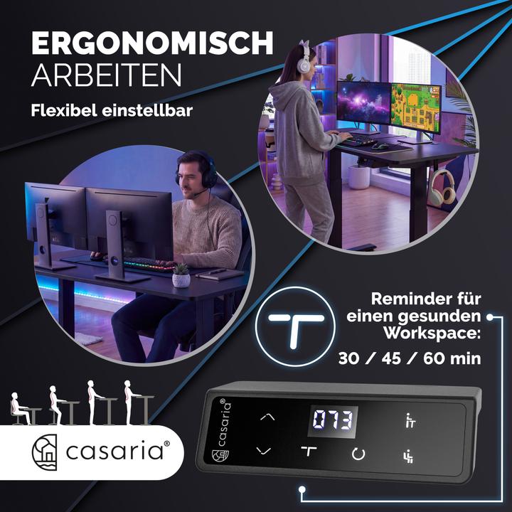 Produktbild Casaria Höhenverstellbarer Schreibtisch