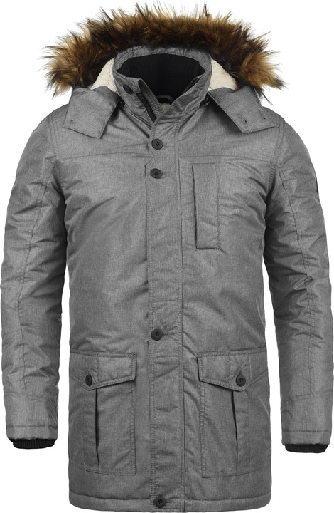 Image du produit Solid Octavus Manteau D'Hiver À Capuche Avec Peau De Mouton Parka D'Hiver Veste Longue Pour Homme (L)