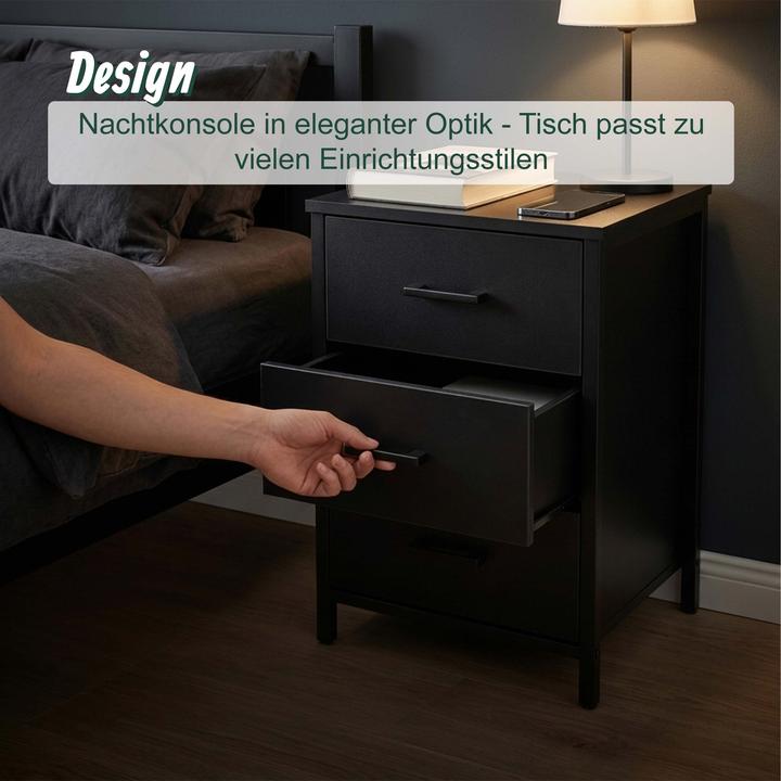 Produktbild Relaxdays Nachttisch (40 x 40 x 60 cm)