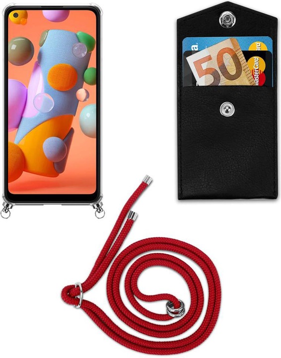 Produktbild Cadorabo TPU Handy Kette SILBER Cover