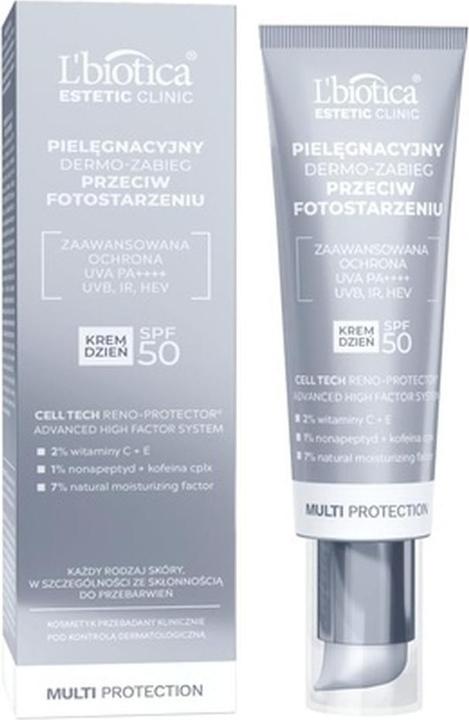 Produktbild L´Biotica L'Biotica Ästhetische Klinik Multi-Protection-Versorgung Dermo-Plan-Creme-Tag SPF 50, 35 ml (35 ml)