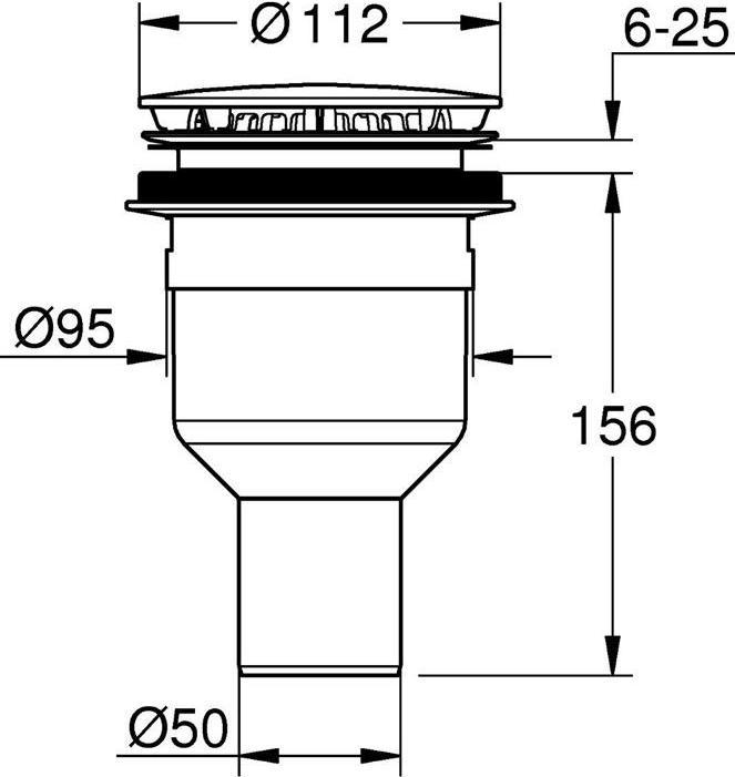 Image du produit Grohe Garniture d'écoulement pour bac de douche (Ensemble de drainage)