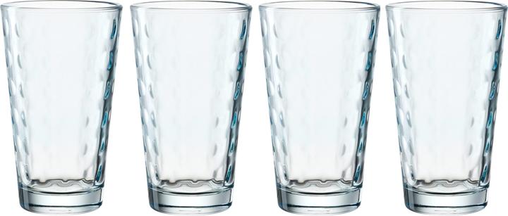 Leonardo Drinking cup LD Optic XL 540 ml, 4 pieces, light blue (0.54 l, 4 x)