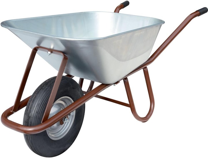 müba Concrete trolley with nylon bearing Pneumatic wheel 400x100 mm, 90 l