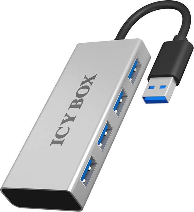 Icy Box Raidsonic IB-AC6104 4 neue USB 3.0-Geräte (USB-A, 4 Ports)