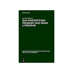 Das Minoritätenproblem und seine Literatur, Fachbücher von Jacob Robinson
