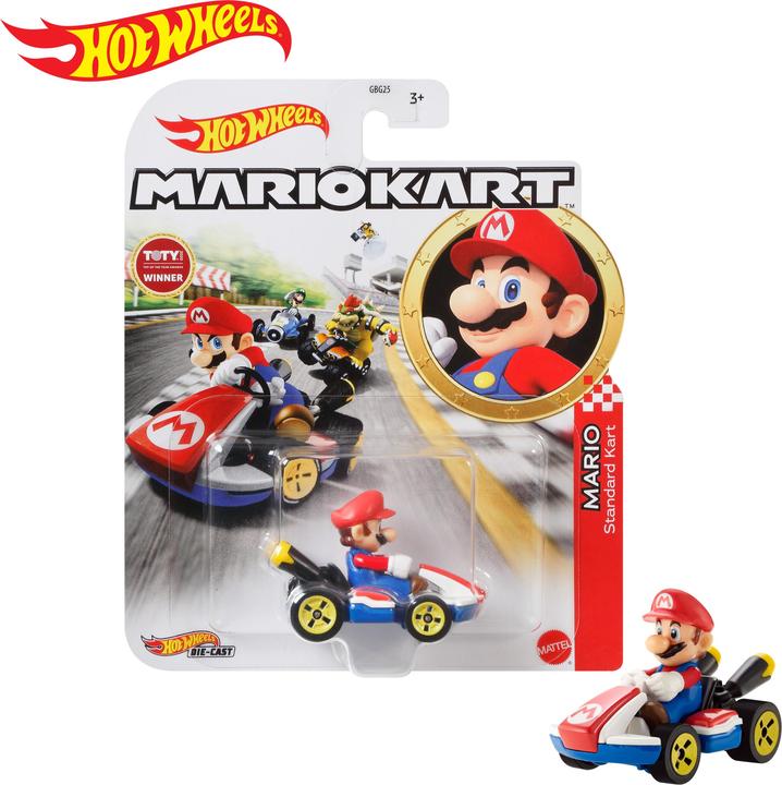 Hot Wheels MARIO KART MARIO, STANDARD KART Vehicle