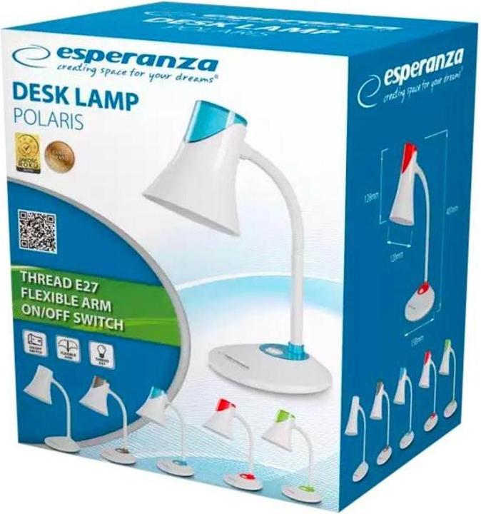 Actual product image Esperanza ELD111K table lamp e27 polar black (E27)