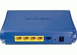 Actual product image Trendnet DSL, 4 port, TCP/IP,.