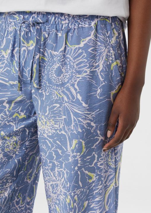 Produktbild Comma Hose Leichte Hose aus Viskosemix mit All-over-Print und Elastikbund (36)