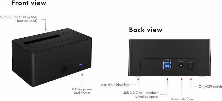 Immagine prodotto Icy Box IB-1121-U3 (2.5", 3.5")