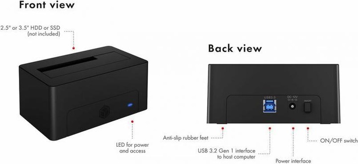 Immagine prodotto Icy Box IB-1121-U3 (2.5", 3.5")