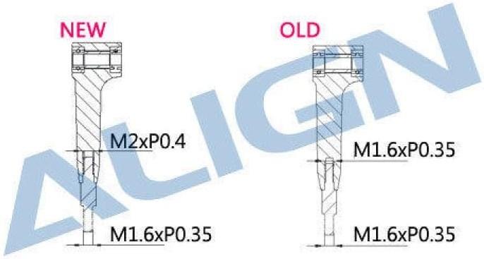 Actual product image Align 450 DFC Main rotor grip arm set