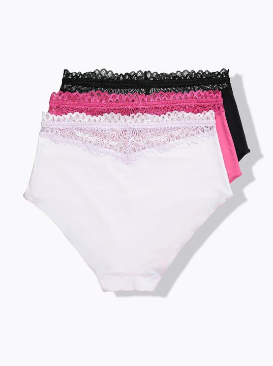 Produktbild TruYou Maxislips, 3er-Pack, Spitzen-Bündchen, Mikrofaser (56, 3er Pack)