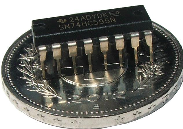 Image du produit TI 74HC595 Registre à décalage 8 bits IC