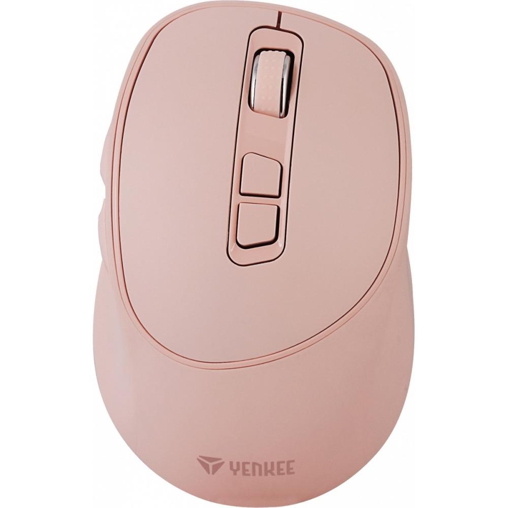 Yenkee 2,4 GHz wiederaufladbare kabellose Maus mit 6 Tasten (Kabellos), Maus, Rosa