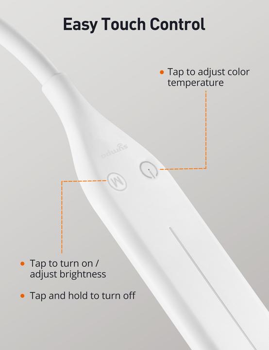 Produktbild Taotronics TT-DL072 Stehlampe weiss 10 W (500 lm)