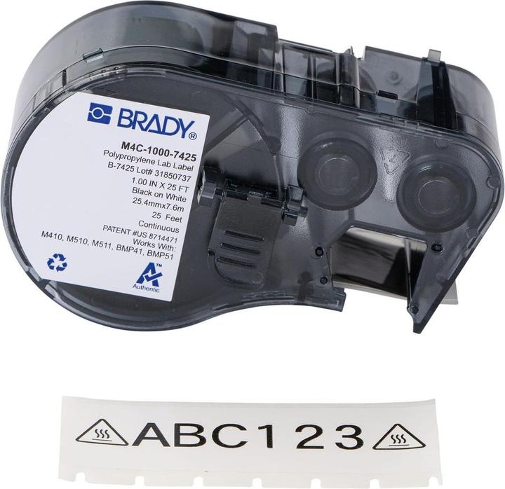 Actual product image Brady Chemical Resistant Cryogenic (25.40 mm)