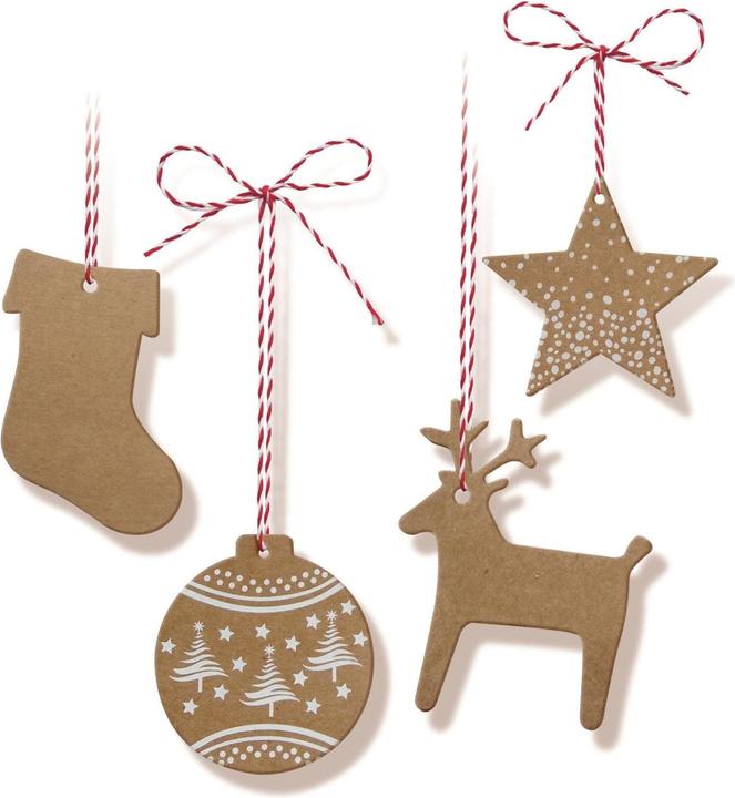 Ursus Geschenkanhänger Christmas (Geschenkverzierung, 20 x)