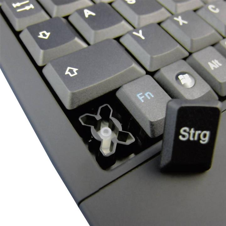 Actual product image KeySonic TAS ACK-540U+ Corded (DE) MINI Touchpad SoftSkin bw (DE, Cable)