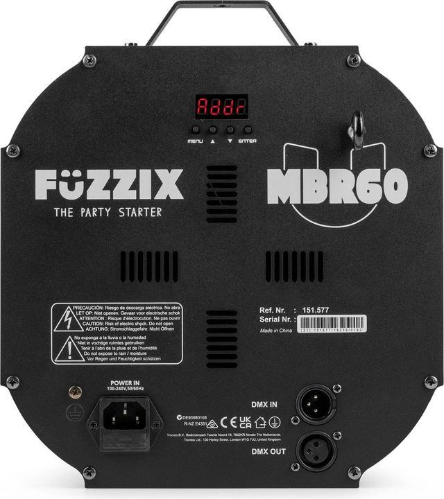 Image du produit Fuzzix MBR60 spiegelreflector - 6 roterende spiegelschijven met 37 spiegels - DMX