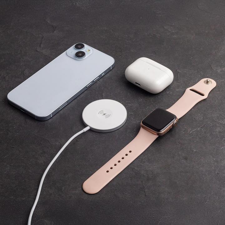 Actual product image Forever MAWC-400 magnetic wireless charger 15W white 3in1 (15 W)