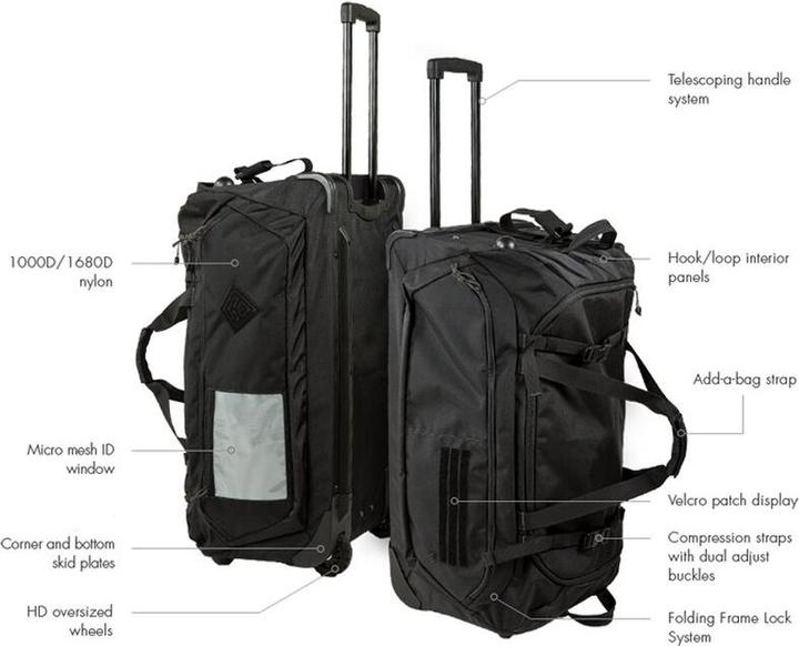 Produktbild First Tactical 90L Einsatztasche mit Rollen (90 l)