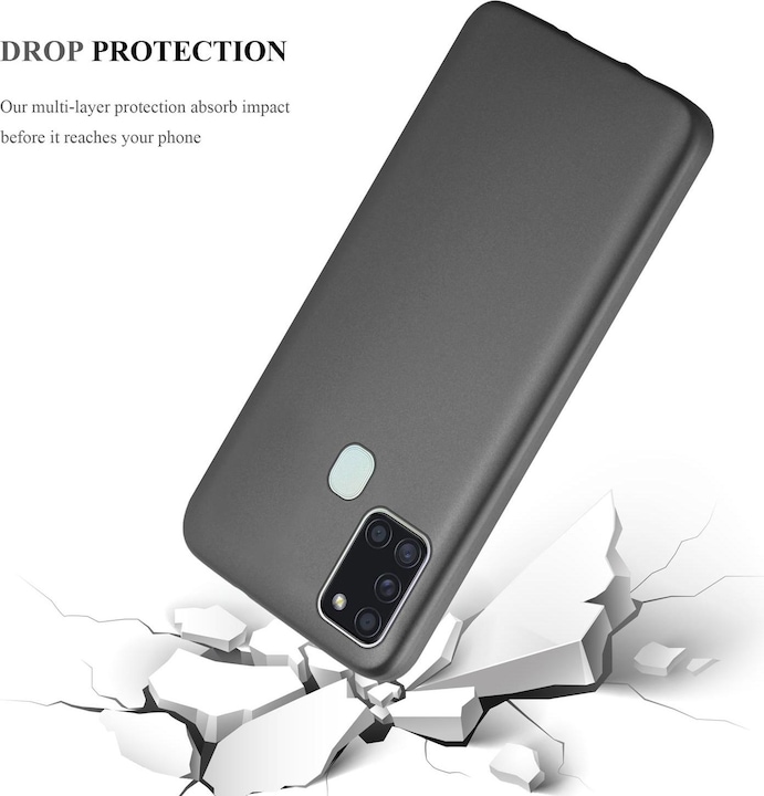 Actual product image Cadorabo TPU Matt Metallic Cover (Samsung Galaxy A21s)