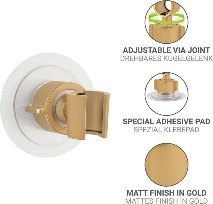 Produktbild Wenko Duschkopfhalter 360° gold