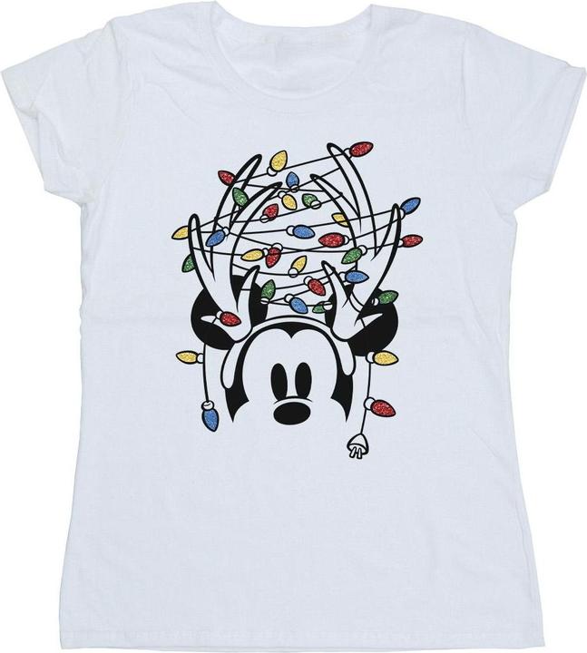 Produktbild Disney Mickey Mouse Christmas Head Lights TShirt (L)