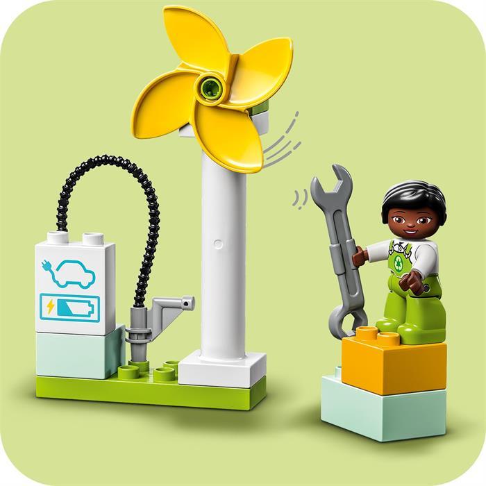 Actual product image LEGO Wind turbine and electric car (10985)