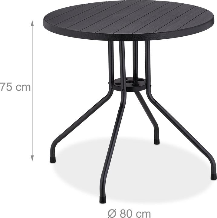 Image du produit Relaxdays Table de jardin (80 cm)