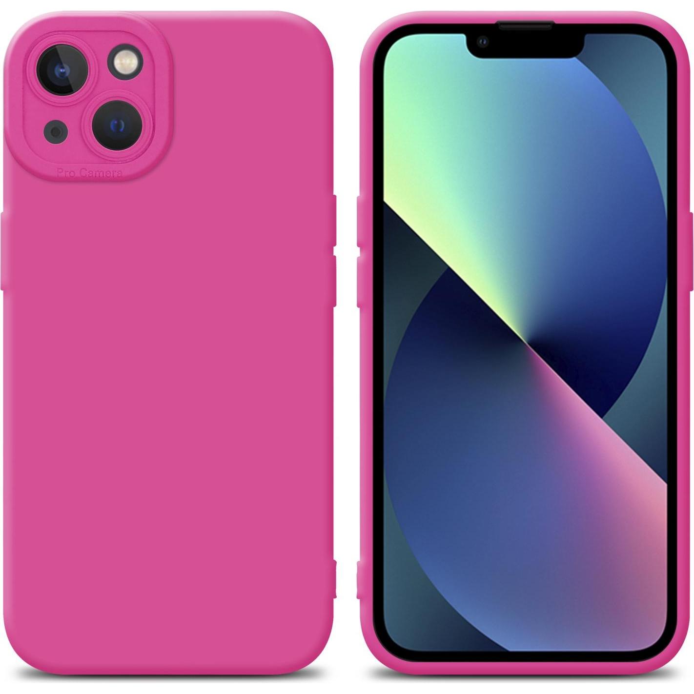 Cadorabo Hülle für Apple iPhone 14 PLUS im TPU Fluid LM162 Style (Apple iPhone 14 Plus), Smartphone Hülle, Pink