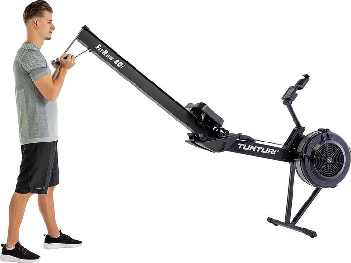 Image du produit Tunturi Rameur Fitrow 80i - Rameur fitness - Rameur pliable - 10 niveaux de résistance - Rameur fitness -