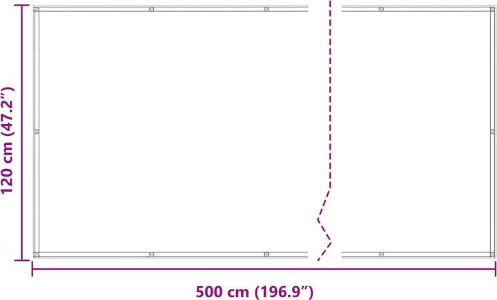 Actual product image vidaXL Balkonsichtschutz (500 cm)