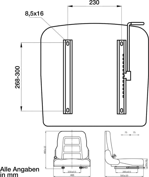 Produktbild Dema Staplersitz YY3