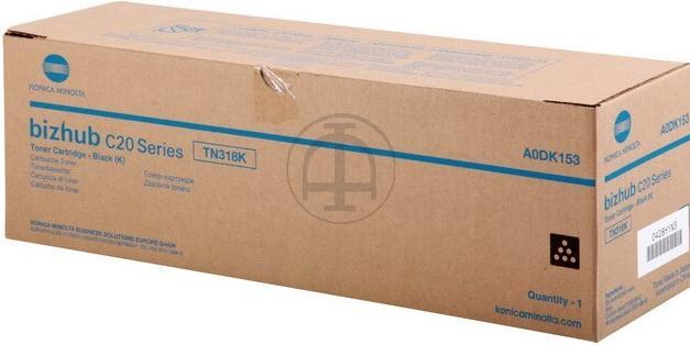 Actual product image Konica Minolta A0DK153TN-318 K toner black 8.000 pages Black Bizhub C 20 20 P PX X (FC)