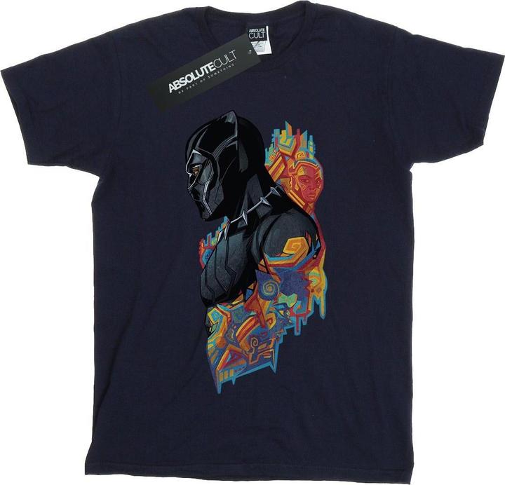 Jungen Black Panther Profil TShirt (152, 158)