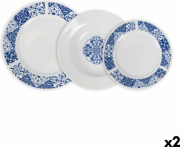 La Mer Geschirr-Set Alcora kreisförmig 12 Stücke (2 Stück) (12 Piece)