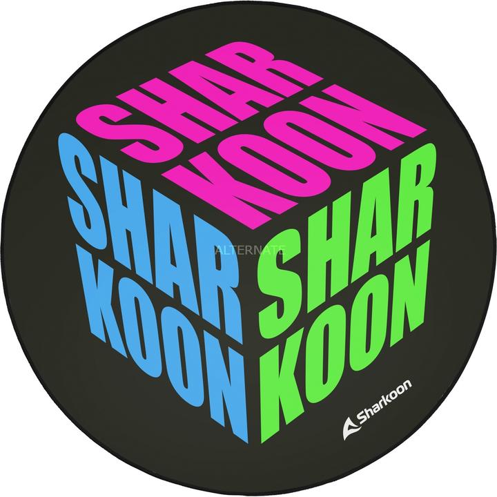 Actual product image Sharkoon Floor protection mat - Cube /pink/green D (120 x 120 cm)