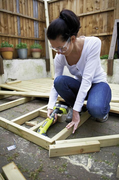 Actual product image Ryobi RAD1801M one+ Cordless angle drill (Rechargeable battery operated)