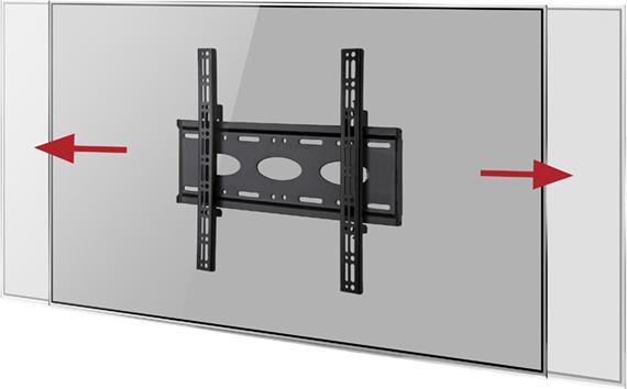 Immagine prodotto b-tech BT8441 - 99.1 cm (39 pollici) - 139.7 cm (55 pollici) - 80 kg - 455 x 400 mm - Nero (Muro, 55", 80 kg)