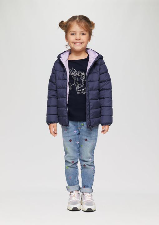 Produktbild S.Oliver T-Shirt Langarmshirt mit Glitzer-Print (92)