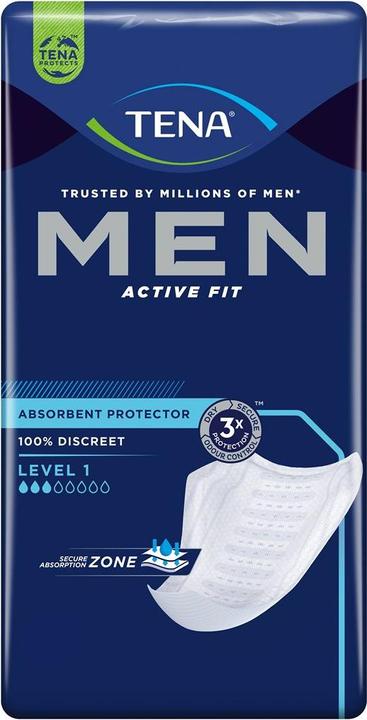 Tena MEN coussinets pour l'incontinence vésicale niveau 1 (24 x, Normal)