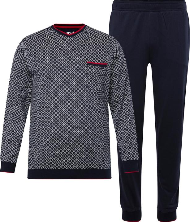 Immagine prodotto Men+ Schlafanzug, Zweiteiler, Bauchfit, Langarm (5XL)