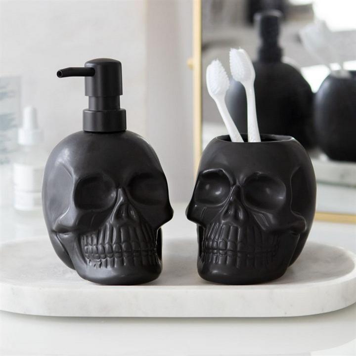 Actual product image Something Different Dark Matter Skull Soap Dispenser