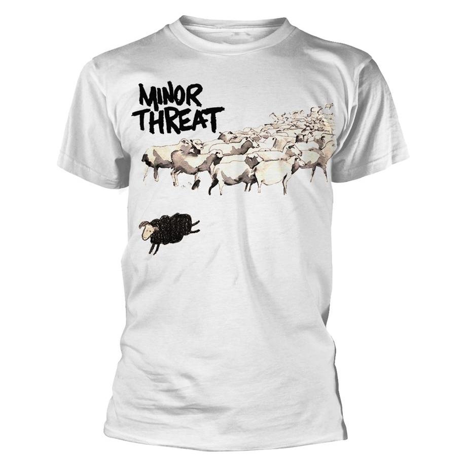 Minor Threat, Herren, Sportshirt, Out Of Step (M), Weiss, M